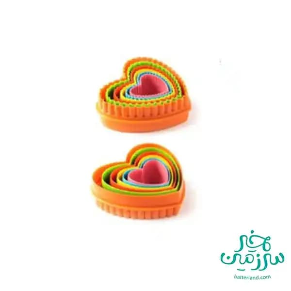 کاتر برش قلب 6 عددی