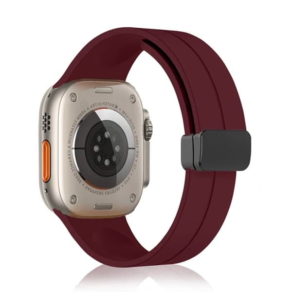 بند سیلیکونی ساعت اپل واچ 42/44/45/46/49mm مدل Magnetic Buckle — تصویر ۸
