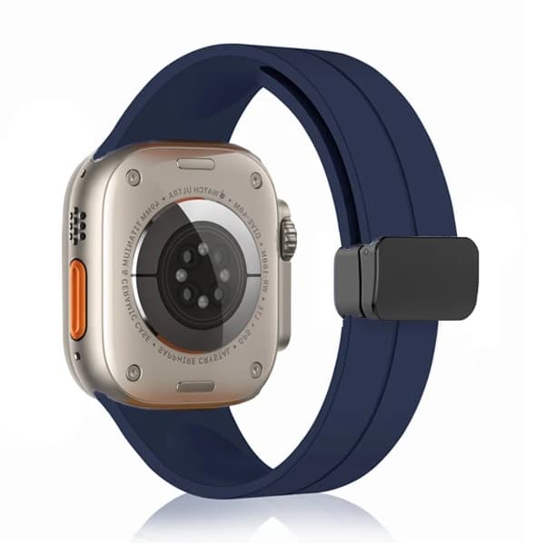 بند سیلیکونی ساعت اپل واچ 42/44/45/46/49mm مدل Magnetic Buckle — تصویر ۵