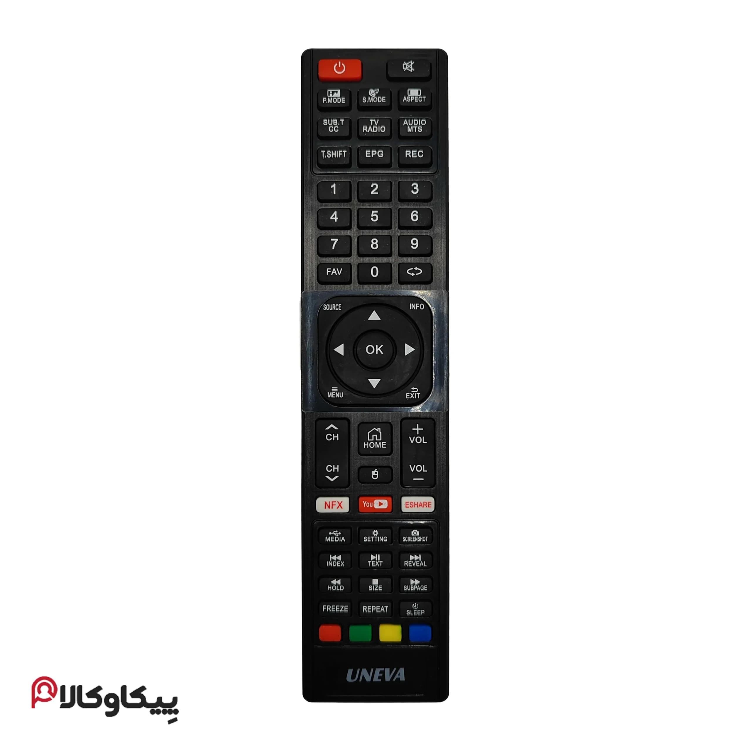 کنترل تلویزیون یونیوا UNEVA تخت بلند جنرال