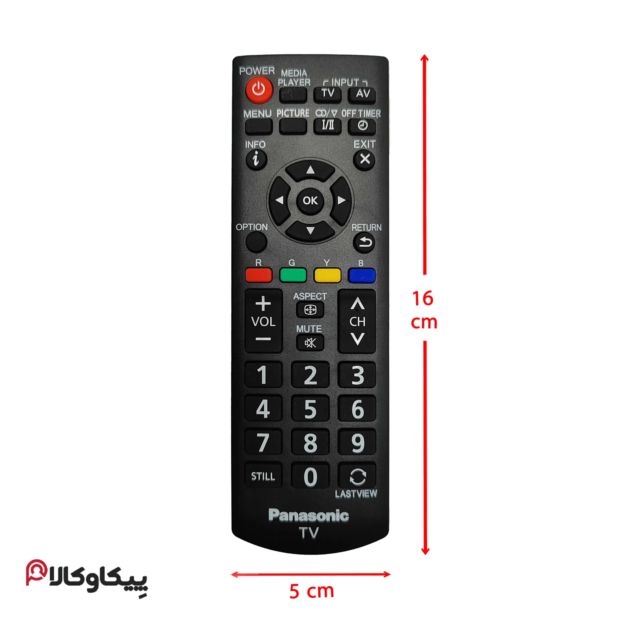 کنترل تلویزیون پاناسونیک PANASONIC 544 اورجینال — تصویر ۴