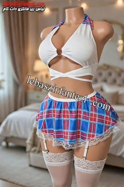 ست 3 تیکه لباس خواب فانتزی با جوراب