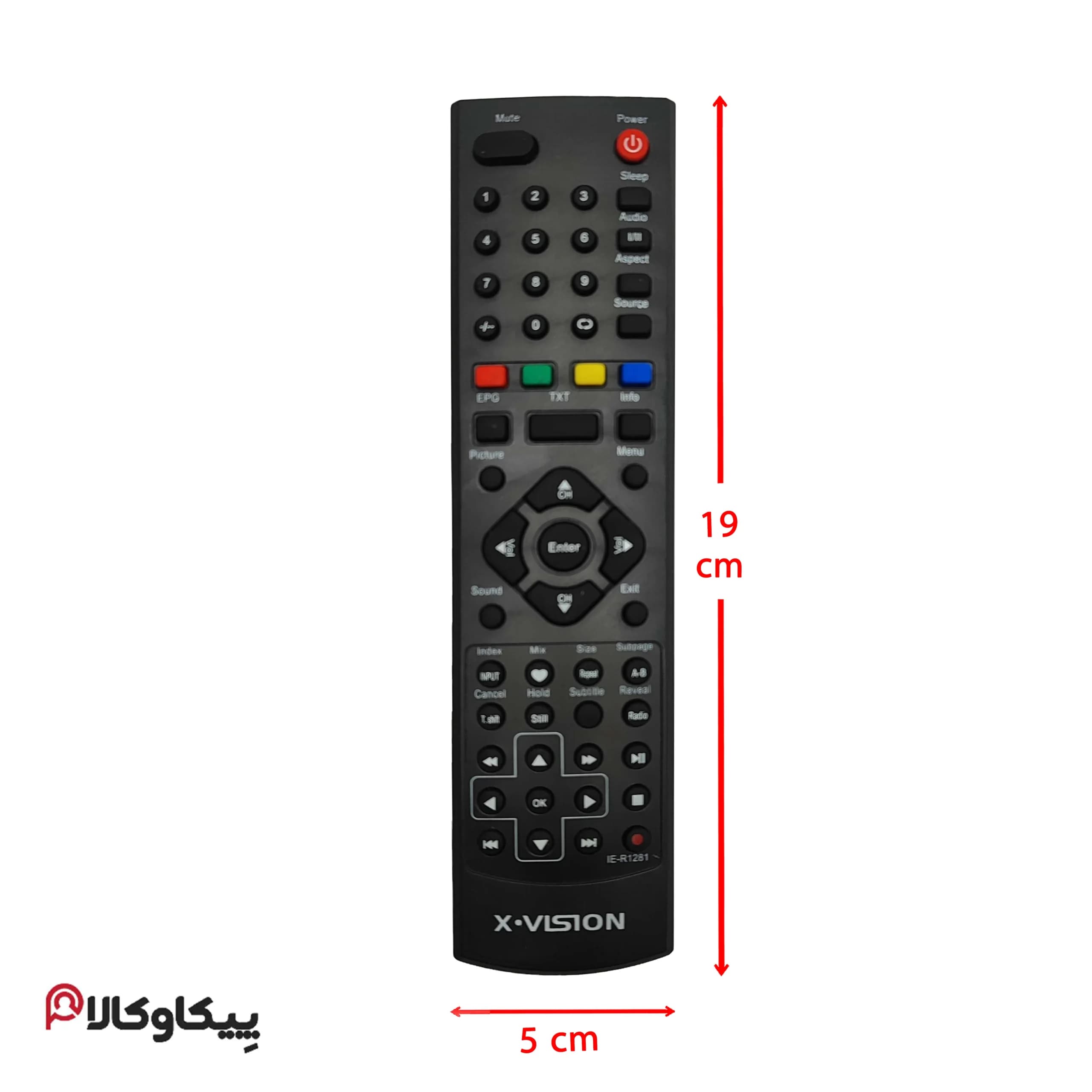 کنترل تلویزیون ایکس ویژن XVISION رکورد دار نیم قلمی — تصویر ۴