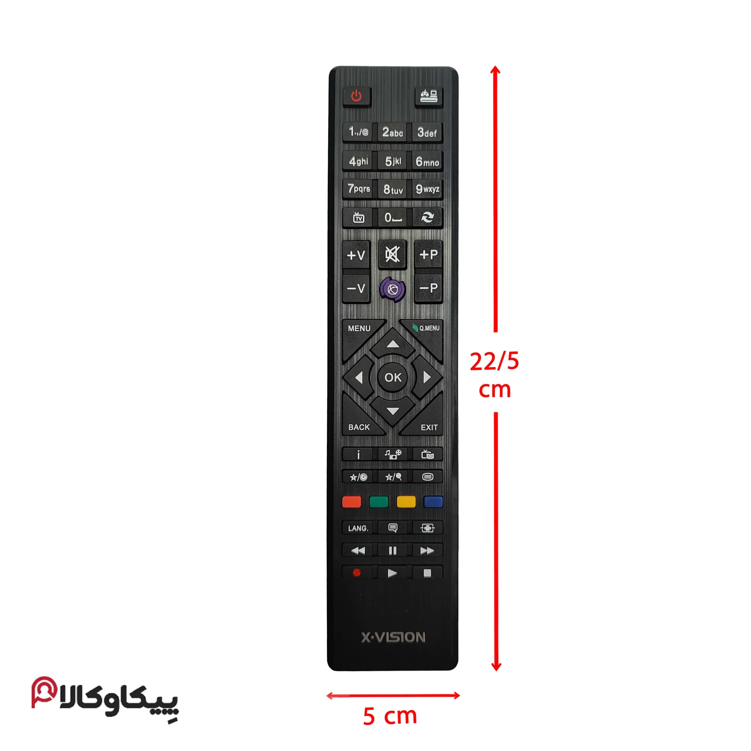کنترل تلویزیون ایکس ویژن XVISION دکمه بنفش — تصویر ۴