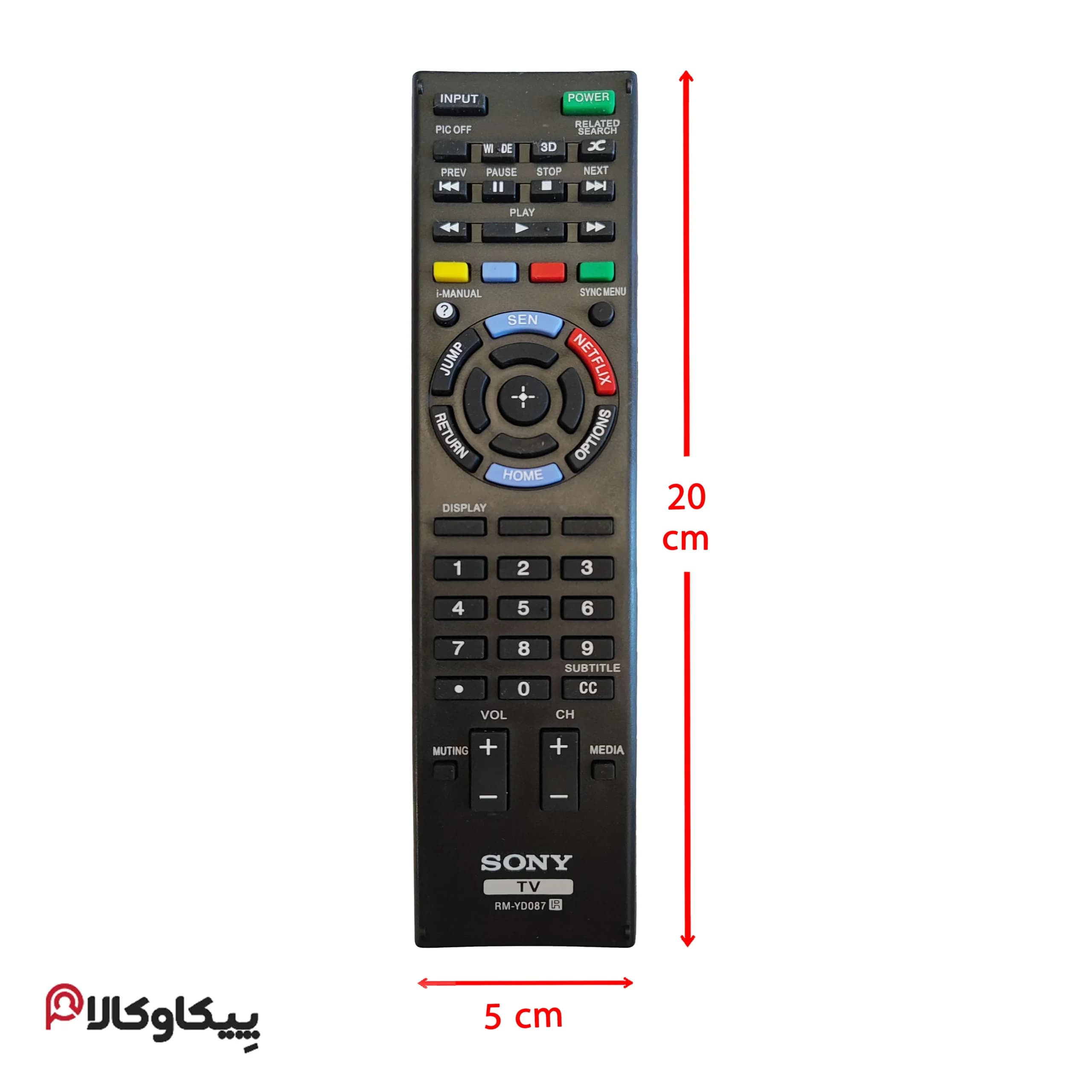 کنترل تلویزیون سونی SONY 087 — تصویر ۲