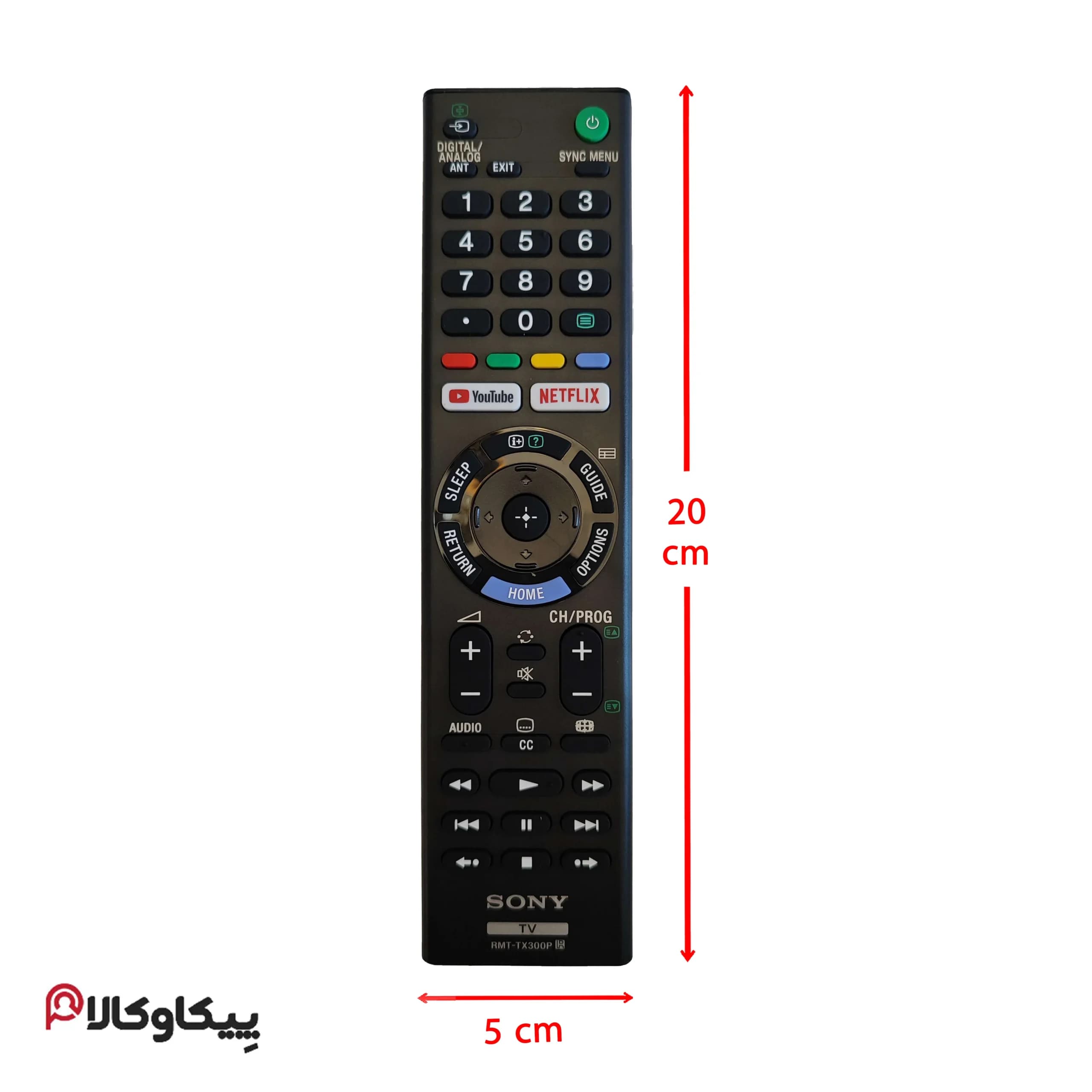 کنترل تلویزیون سونی SONY دو نت اصلی اورجینال — تصویر ۲