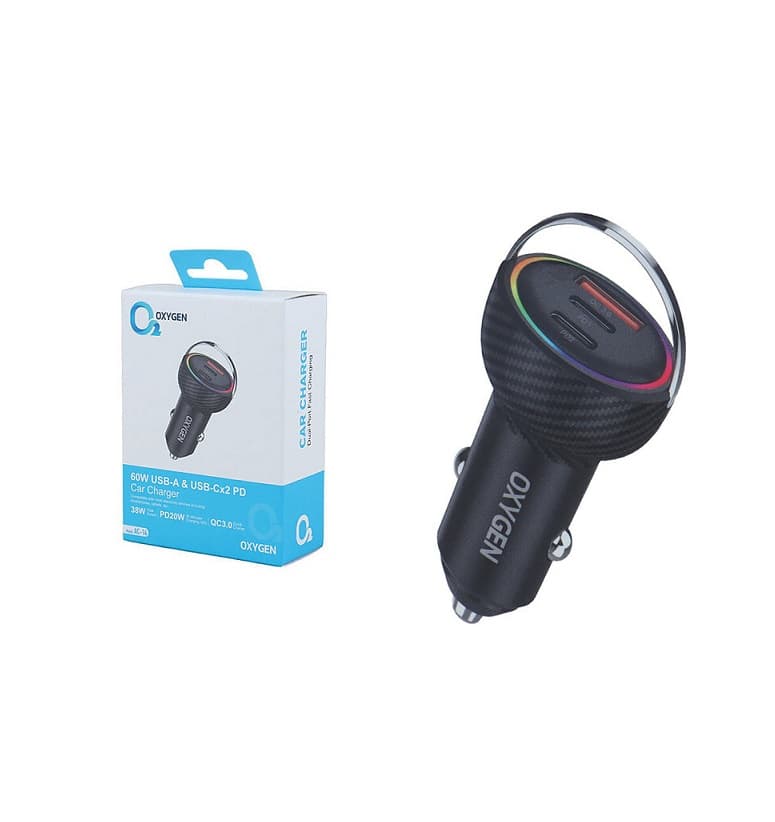 شارژر فندکی اکسیژن OXYGEN AC-14 60W