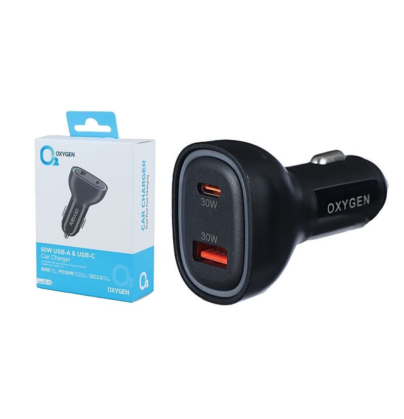 شارژر فندکی اکسیژن OXYGEN AC-16 60W