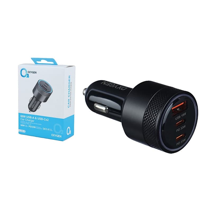 شارژر فندکی اکسیژن OXYGEN AC-17 66W