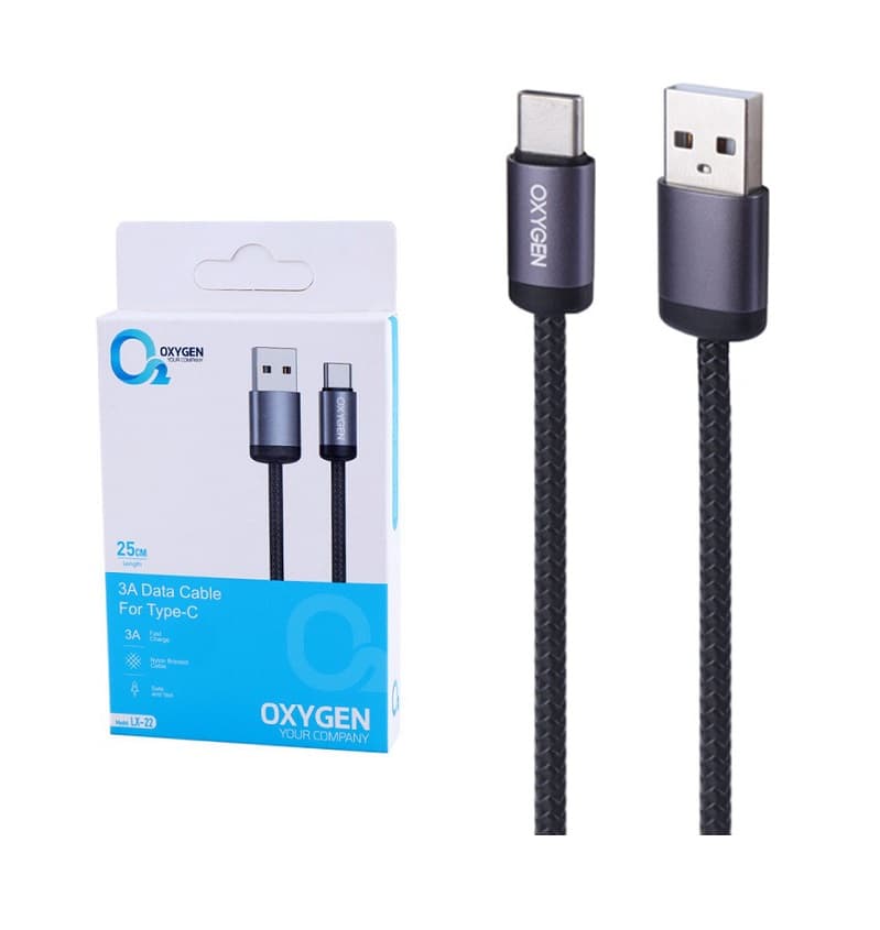 کابل کوتاه تایپ سی اکسیژن OXYGEN LX-22 3A
