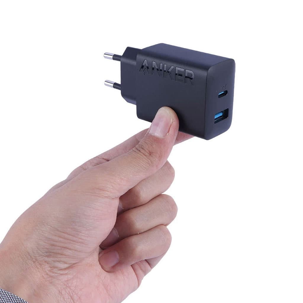 آداپتور شارژر 2 پورت 2پین یک پورت PD انکر مدل ANKER A2348L11 20w EU plug — تصویر ۶