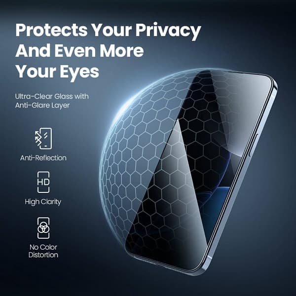 Nillkin Amazing Guardian Full privacy glass for iPhone 16 Pro — تصویر ۵