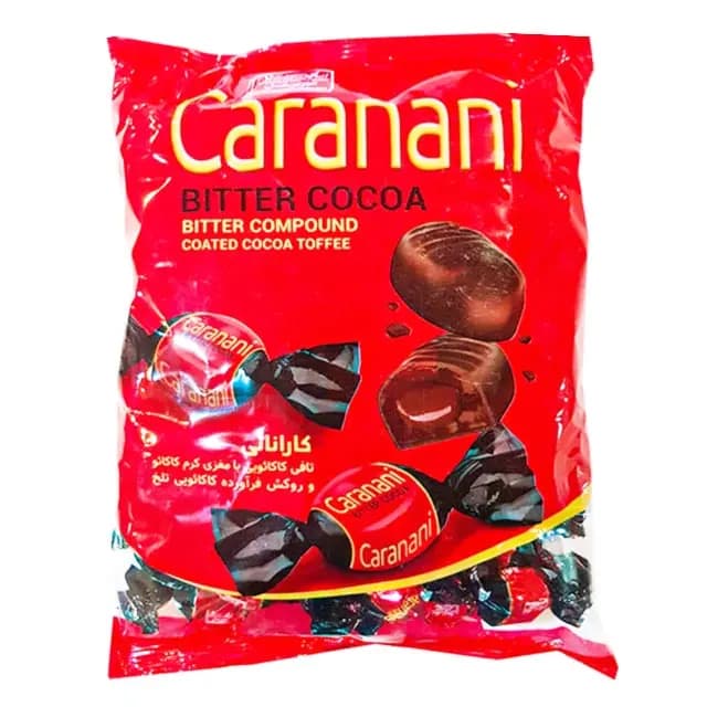 تافی مغز دار کاکائویی تلخ کارانانی شیرین عسل – 400 گرم