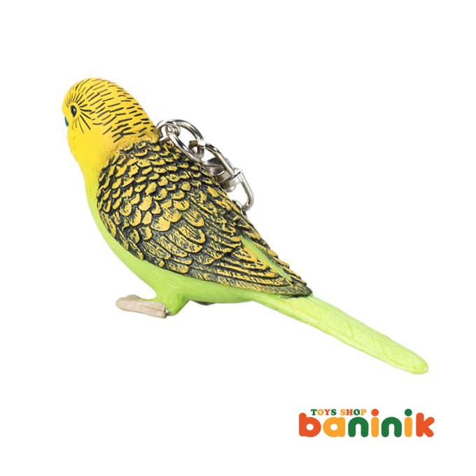 جاکلیدی موجو سری مرغ عشق سبز Mojo Green lovebird Keychain — تصویر ۳