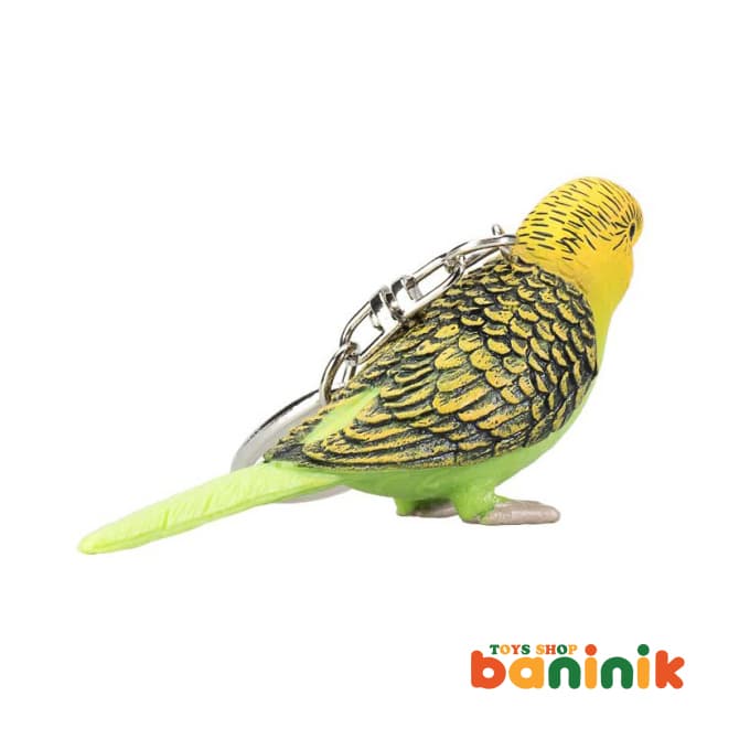 جاکلیدی موجو سری مرغ عشق سبز Mojo Green lovebird Keychain — تصویر ۴
