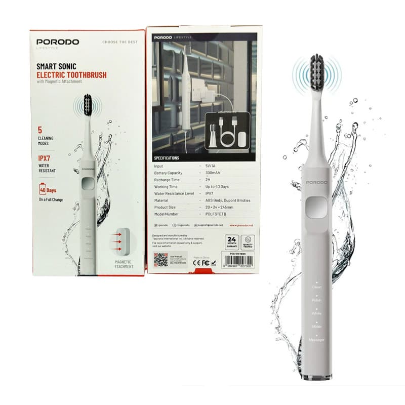 مسواک شارژی پرودو مدل Porodo Smart Sonic Electric Toothbrush LFSTETB — تصویر ۲