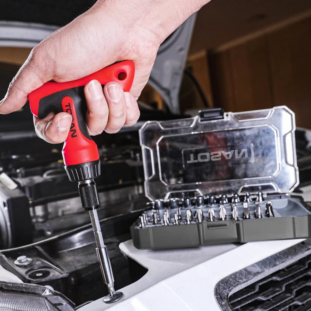 ست پیچ گوشتی و بکس 47 عددی توسن ساخت چین کدمحصولT814-S47 — تصویر ۷