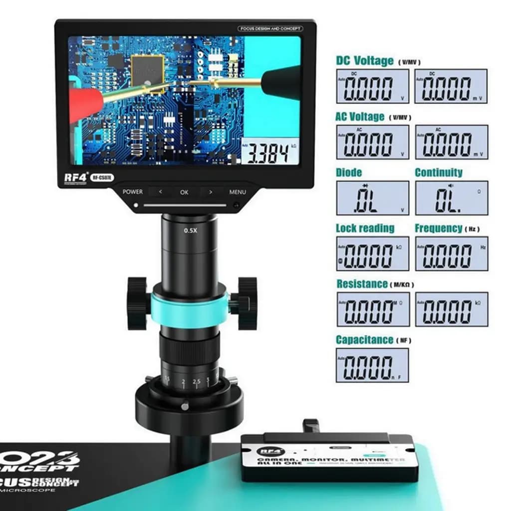 لوپ دیجیتال RF4 RF-50M با مولتی متر — تصویر ۶