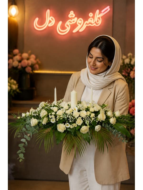 سبد گل افتتاحیه با لیلیوم؛ سبد گل تبریک رسمی برای شروع کسب‌وکار