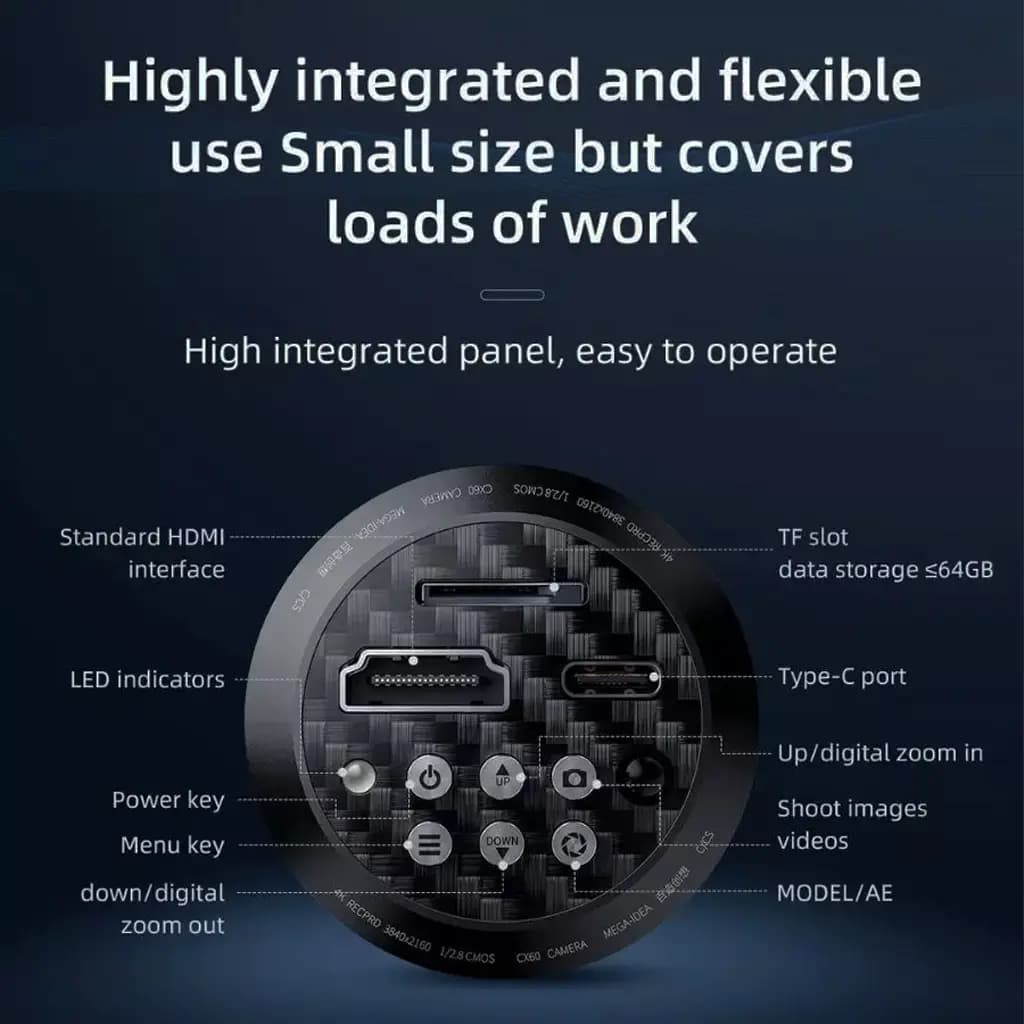 دوربین 4K لوپ Mega-IDEA Cmos CX60s — تصویر ۵