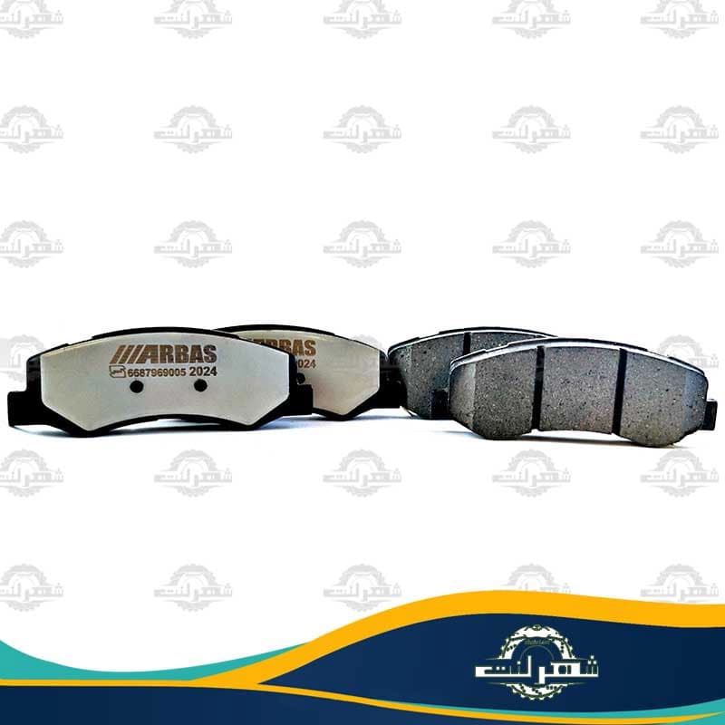 لنت ترمز جلو پژو 206 تیپ 5 مدل 1392 به بعد ارباس (ARBAS) — تصویر ۳