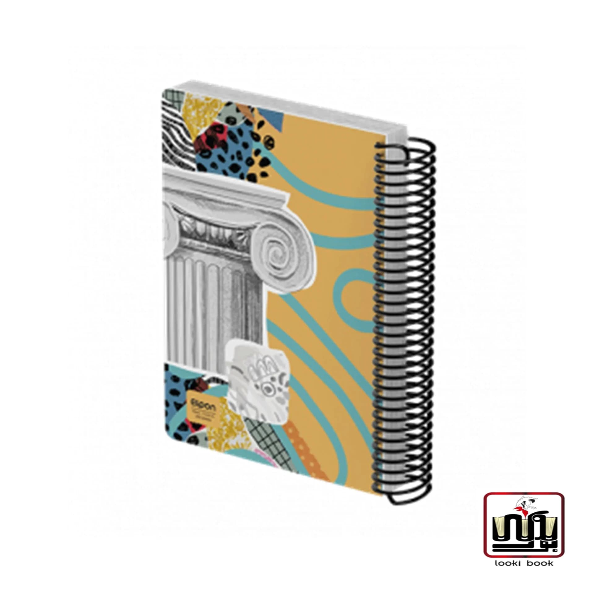 دفتر 200 برگ تک خط وزیری سیمی جلد سخت لمینتی فانتزی – کد 2493259 الیپون