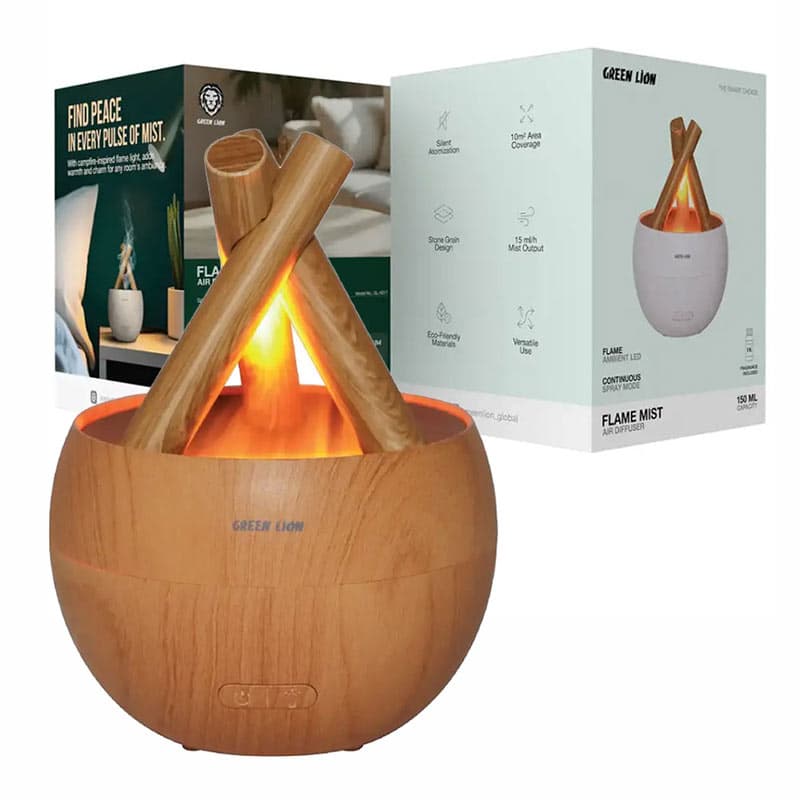 دستگاه بخور و خوشبو کننده هوای گرین لاین مدل Green Lion Flame mist Air diffuser