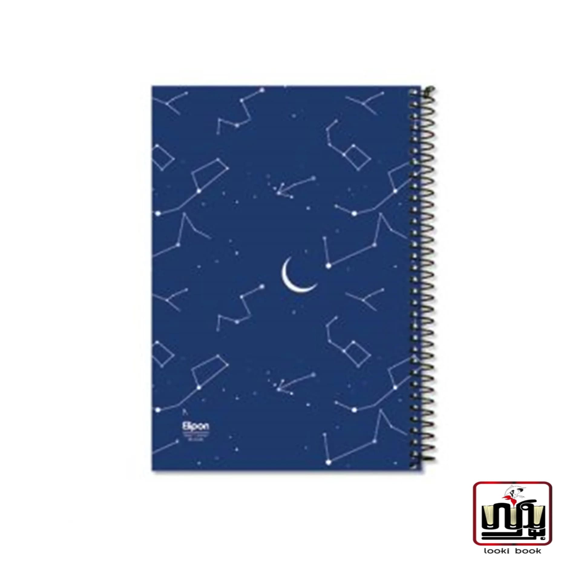 دفتر 80 برگ تک خط وزیری سیمی جلد نرم کلاسیک مجلد با کد 2341561 الیپون — تصویر ۲