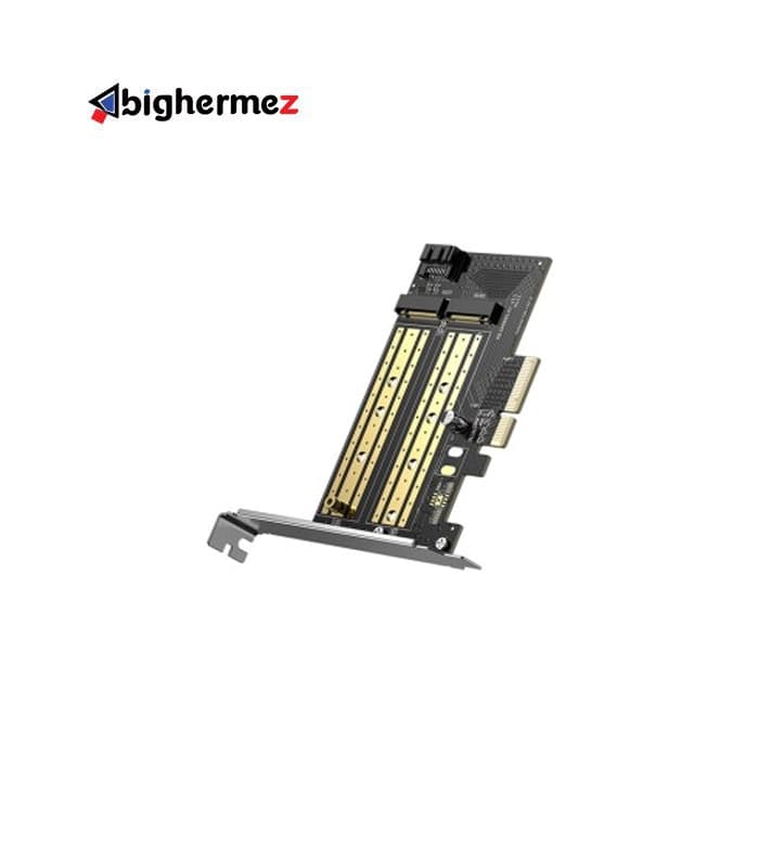 مبدل M.2 M-Key+M.2 B-Key به PCle 3.0 4X یوگرین مدل CM302-70504 — تصویر ۲