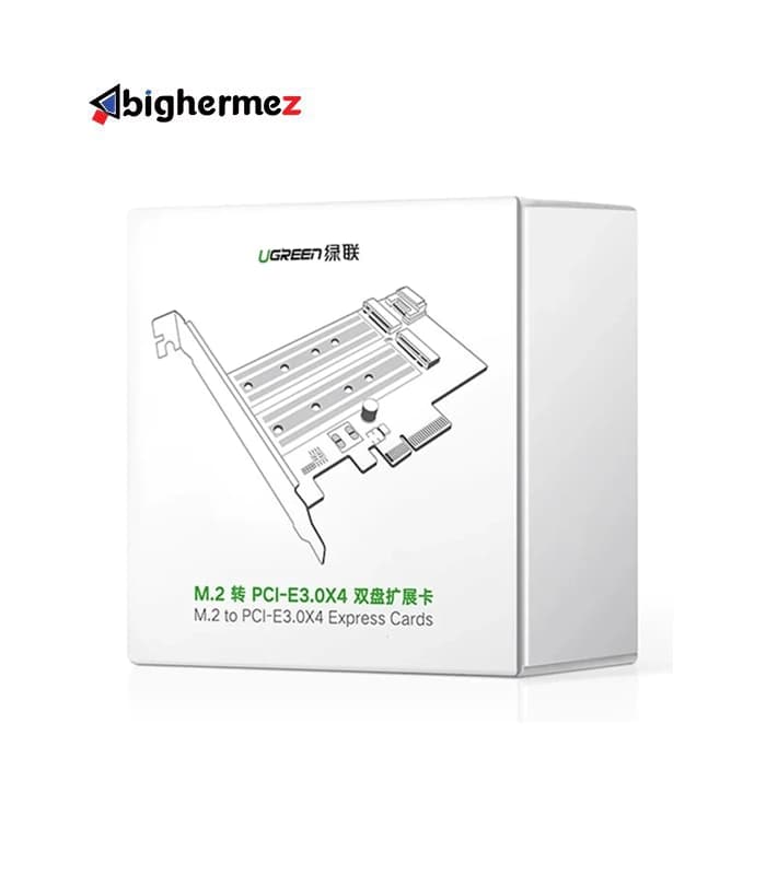 مبدل M.2 M-Key+M.2 B-Key به PCle 3.0 4X یوگرین مدل CM302-70504 — تصویر ۳