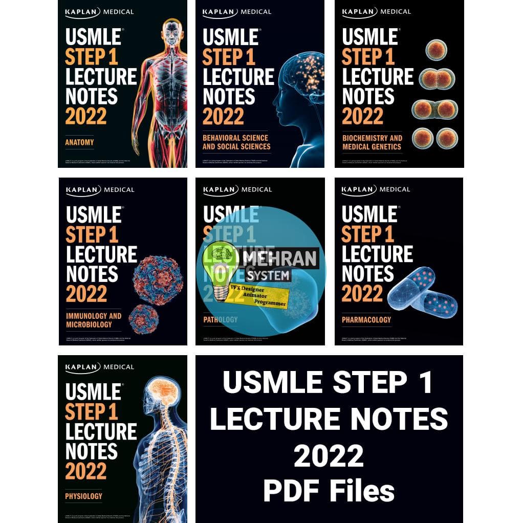 دانلود کتاب 7 جلدی USMLE Step 1 Lecture Notes 2022