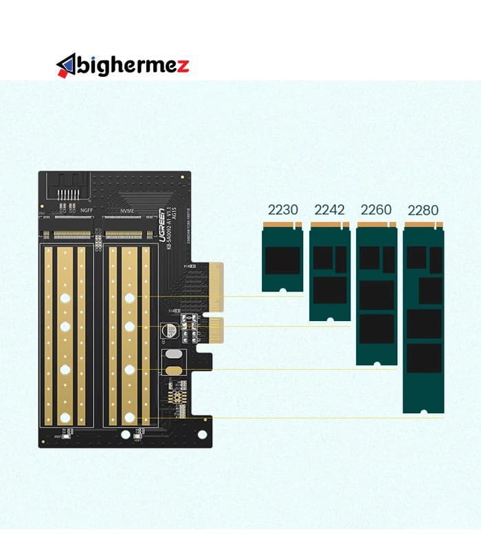 تبدیل M.2 به PCle 3.0 4X یوگرین مدل CM302-70503 — تصویر ۳