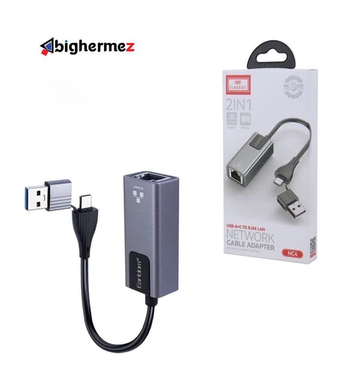 تبدیل Type-C /USB3.0 به LAN ارلدام NC4