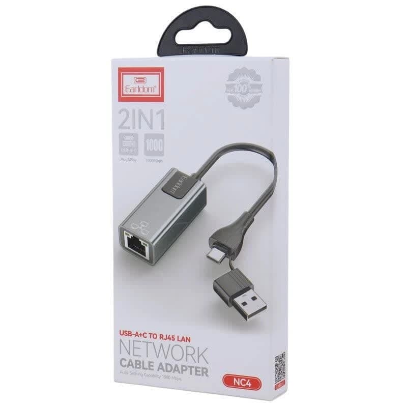 تبدیل Type-C /USB3.0 به LAN ارلدام NC4 — تصویر ۹
