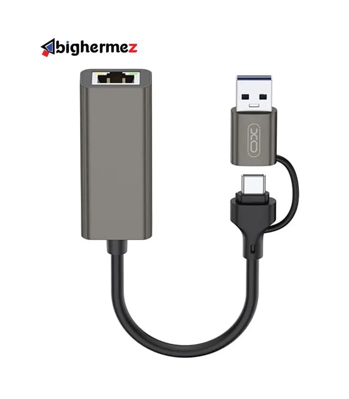 تبدیل Type-C /USB3.0 به LAN ایکس او مدل XO-HUB018