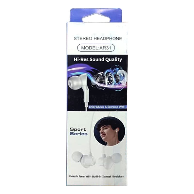 هدفون سیمدار میکروفن دار Stereo headphone AR31