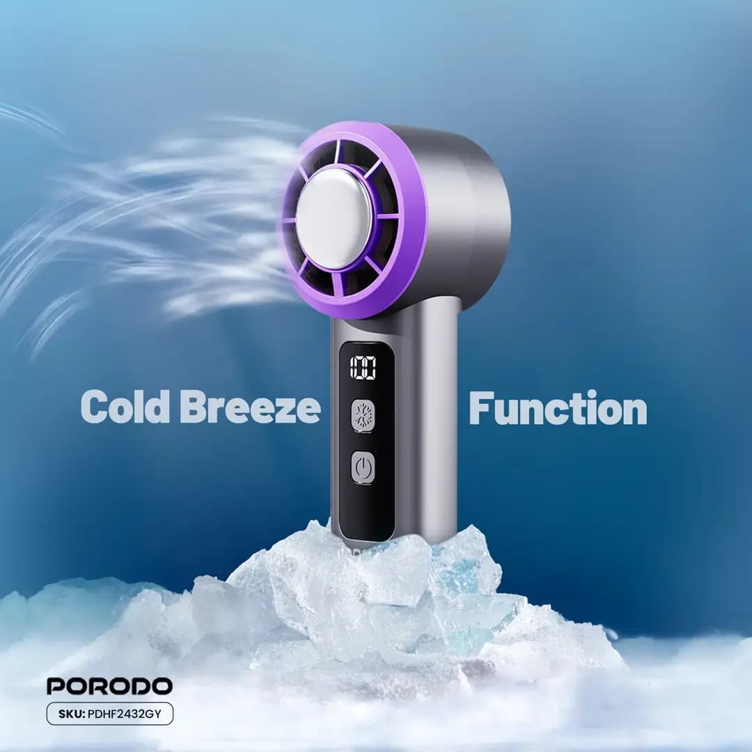 پنکه دستی خنک کننده پرودو مدل porodo Frost wave cooling fan — تصویر ۷