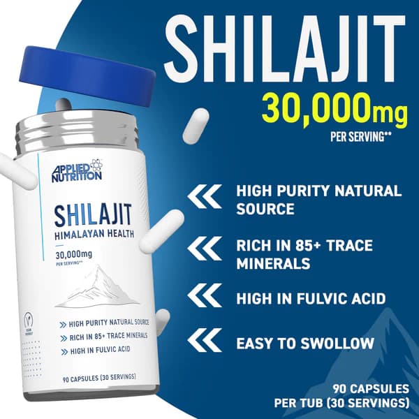 کپسول شیلاجیت اپلاید 90 عدد Applied Pure Shilajit — تصویر ۲