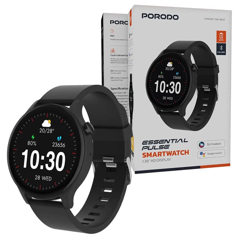 ساعت هوشمند اسنشیال پالس پرودو مدل Porodo Essential Pulse smart watch