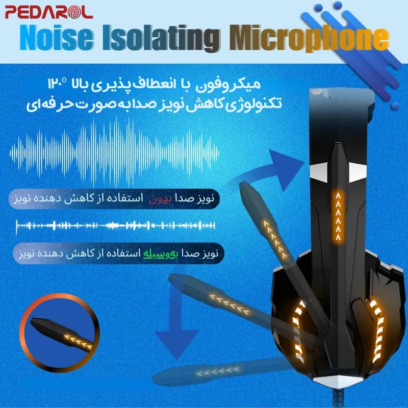 هدست گیمینگ کوشن ایچ مدل Kotion Each G9000 Pro — تصویر ۶