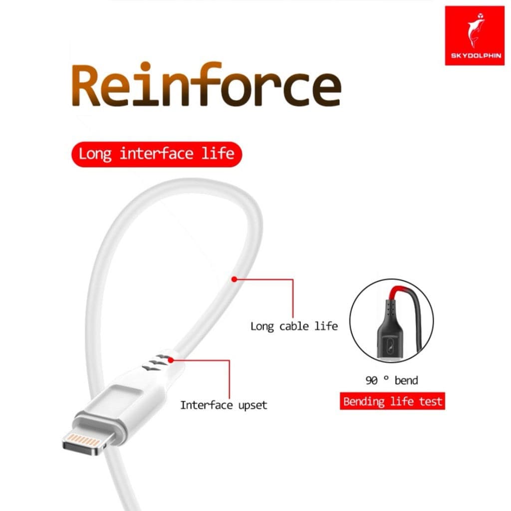 کابل تبدیل USB به LIGHTNING برند SKYDOLPHIN مدل S61L
