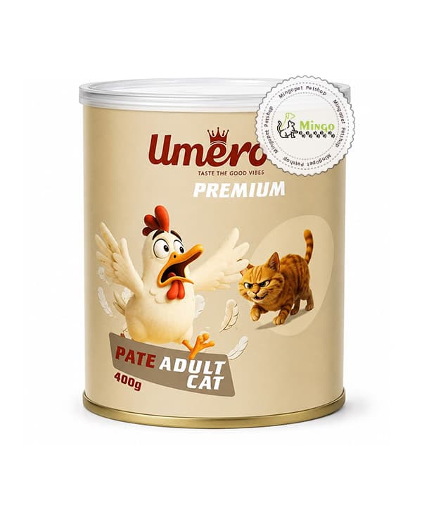 کنسرو گربه بالغ اومرو پته با طعم مرغ (۴۰۰ گرم)
