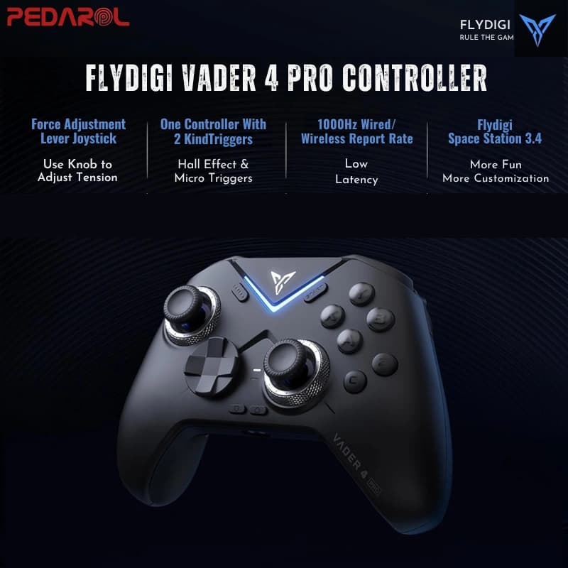 دسته بازی فلای دیجی مدل Flydigi Vader 4 Pro — تصویر ۵