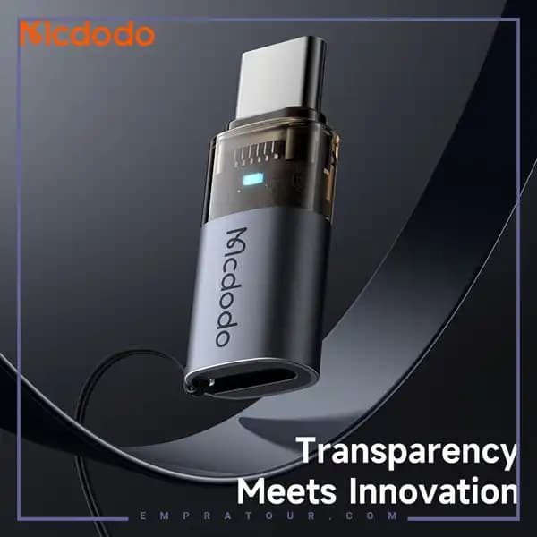 تبدیل لایتنینگ به تایپ سی 60 وات مک دودو OT-7610 — تصویر ۱۲