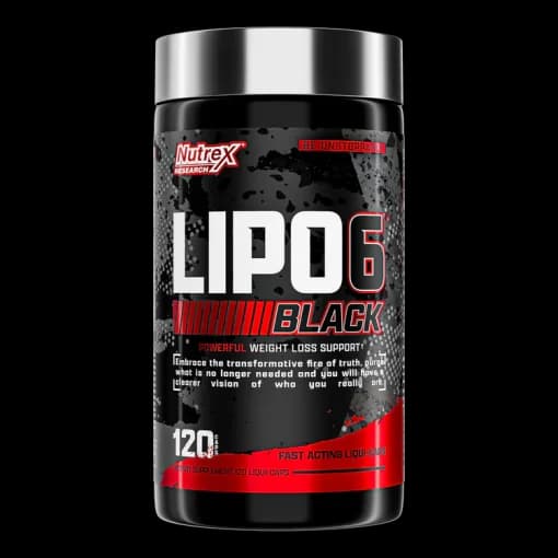 چربی سوز لیپوسیکس 6 بلک ناترکس 120 عدد Nutrex Lipo-6 Black