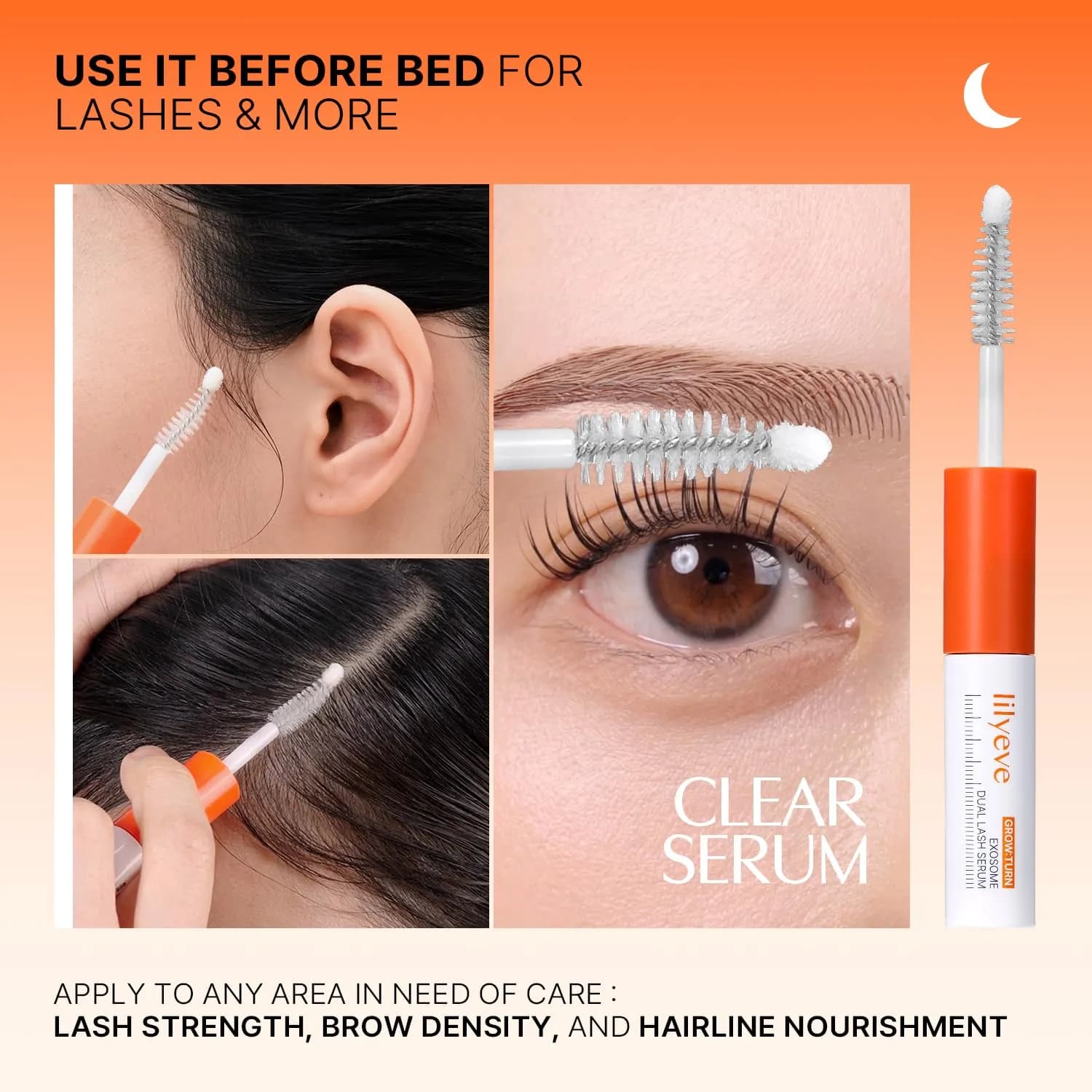 سرم تقویت مژه حجم دهنده وبلند کننده لیلیوئه Grow Turn Exosome Dual Lash Serum — تصویر ۳