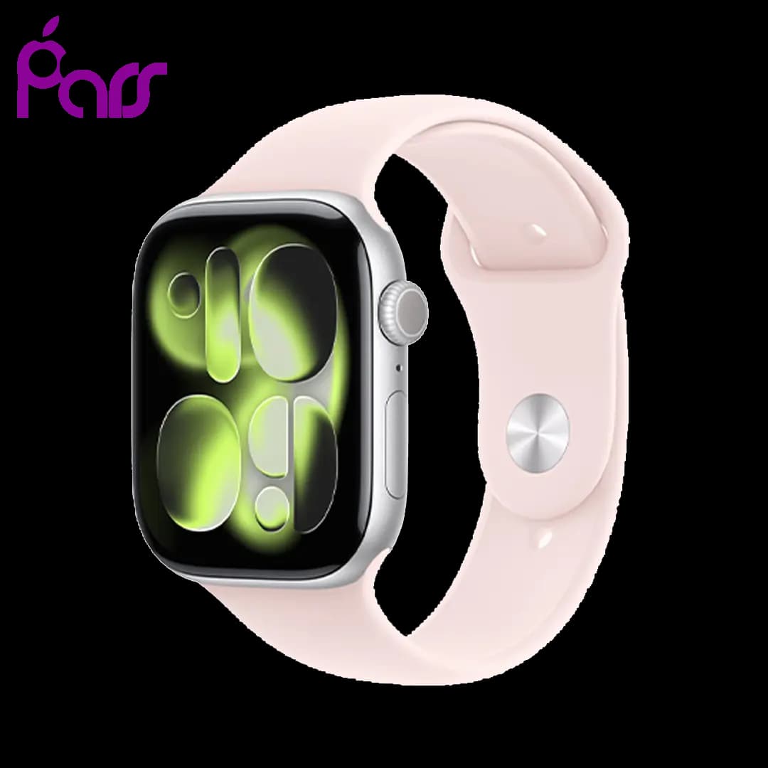 اپل واچ سری 11 نقره ای (سیلور) با بند اسپرت — تصویر ۲