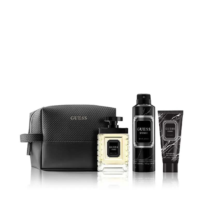 ست ادکلن هدیه مردانه گس اومو (Guess Uomo Gift Set) – 4 تکه — تصویر ۲