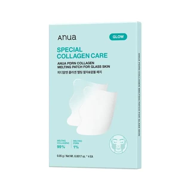 پچ صورت کلاژن و PDRN آنوا PDRN Collagen Melting Patch For Glass Skin [بسته4تایی] — تصویر ۲