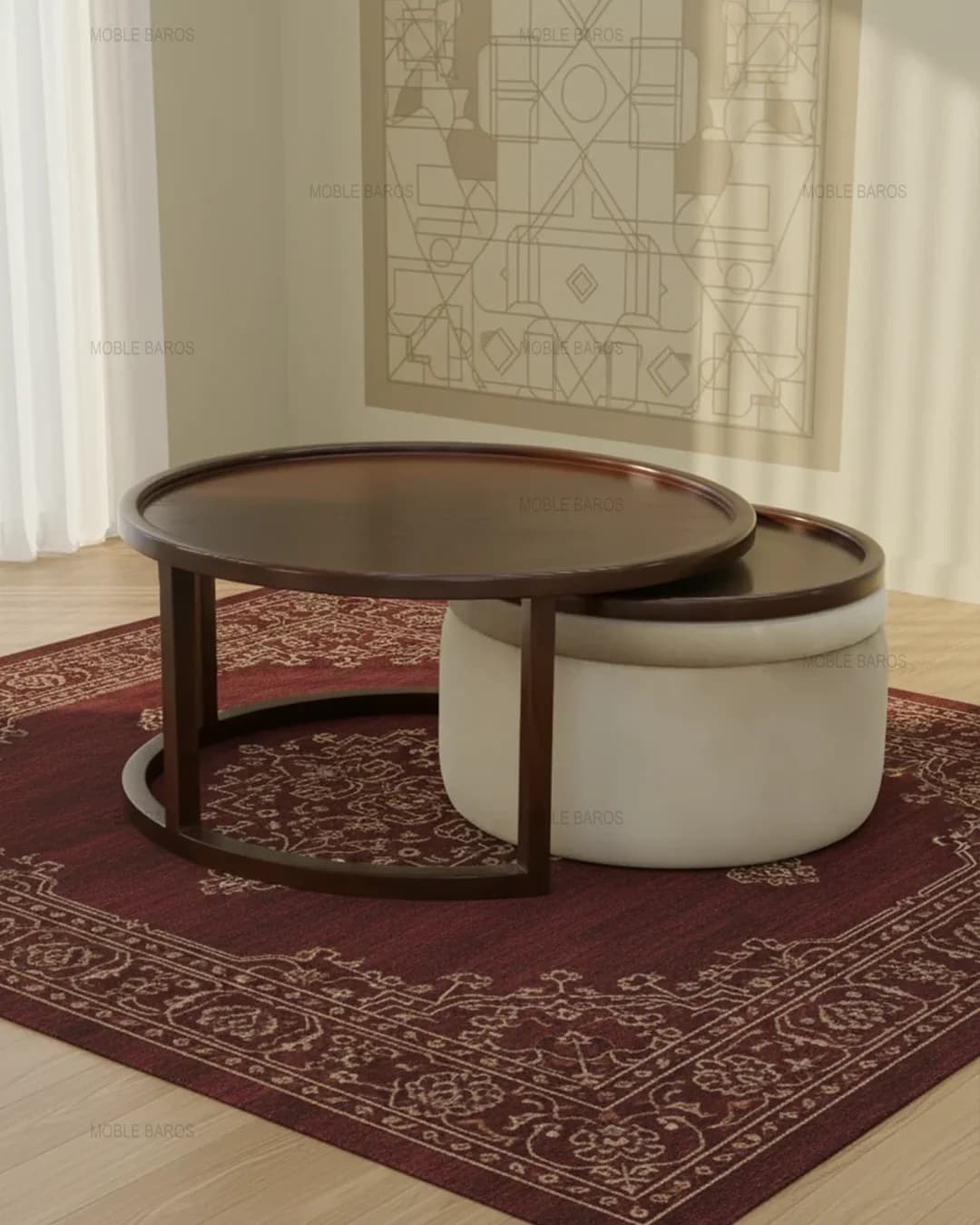 میز جلومبلی ۲ تکه باکسی پوکو
